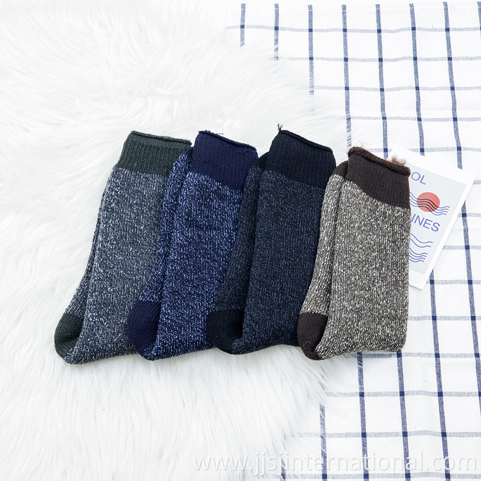 Custom lined fleece thickened men's socks